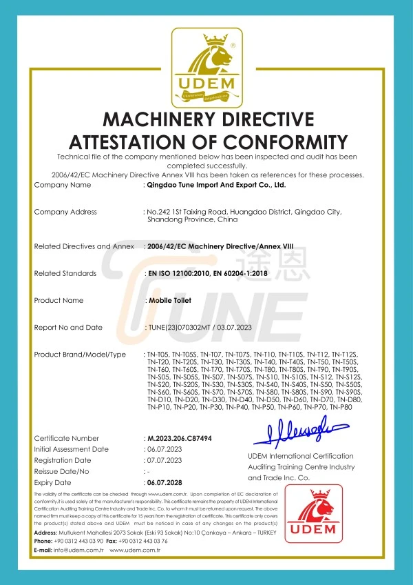 CE certification for Food Trailer